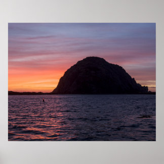 Sunset no Morro Rock poster