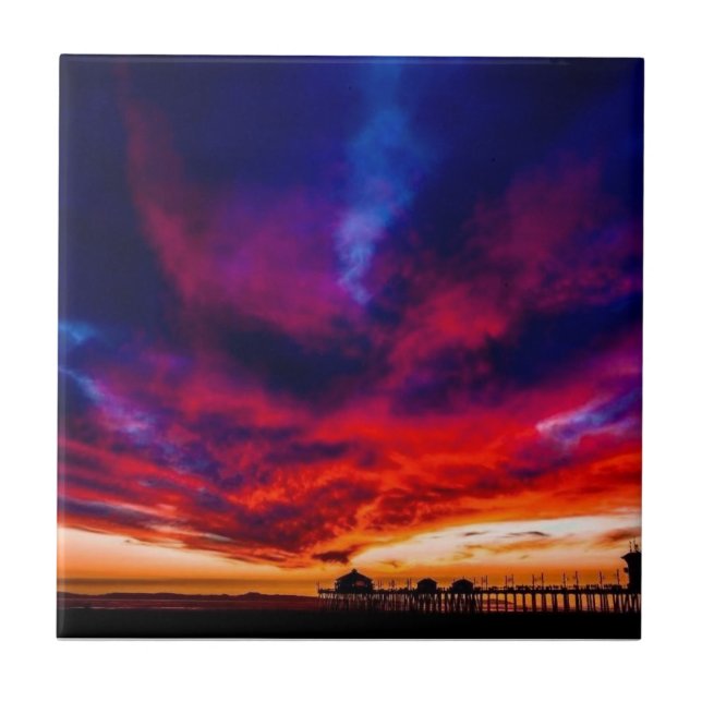 Sunset no Pier, Huntington Beach, CA (Frente)