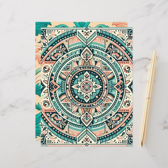 Sunset on Sea Standard Scrapbook Paper (Frente/Verso In Situ)