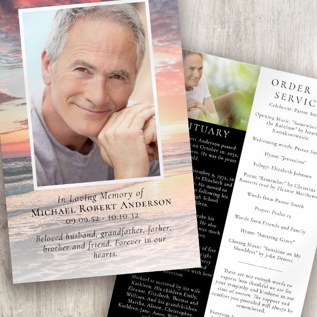 Sunset | Programa de Ordem Funeral de Serviço (Criador carregado)