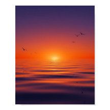 "Sunset Serenity Wall Poster - Onda Tranquila do O