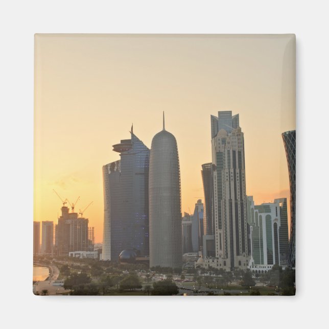 Sunset sobre Doha, imã do Qatar (Frente)