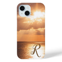 Sunset sobre Golfo do México Monograma Pessoal