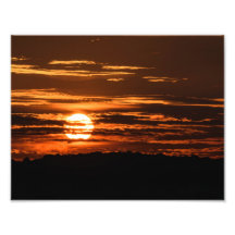 Sunset sobre o Impressão de Foto da Baía