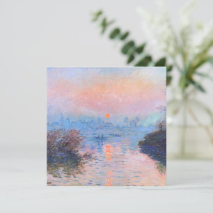 Sunset sobre o Seine Claude Monet
