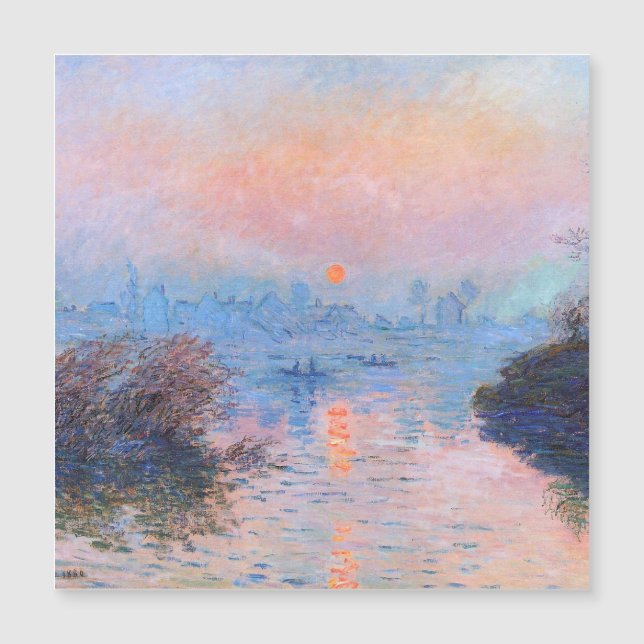 Sunset sobre o Seine Claude Monet (Frente)