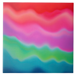 "Sunset Sorbet" Arte Abstrato Colorida