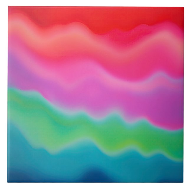 "Sunset Sorbet" Arte Abstrato Colorida (Frente)