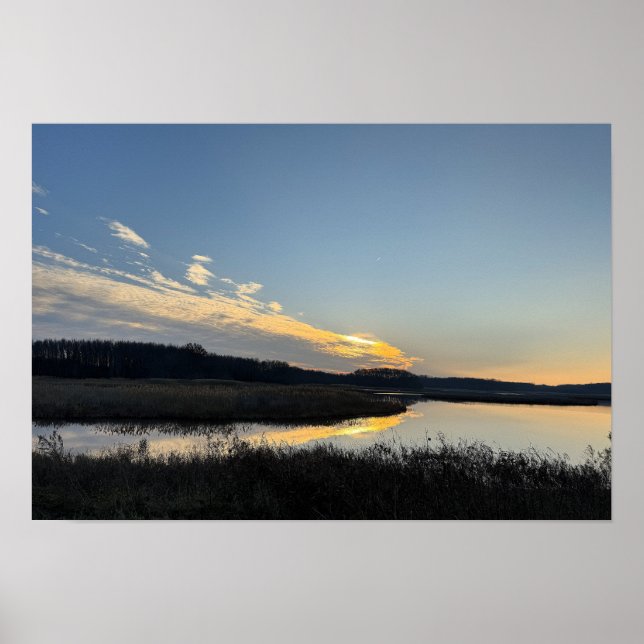 Sunset Waterscape Poster (Frente)