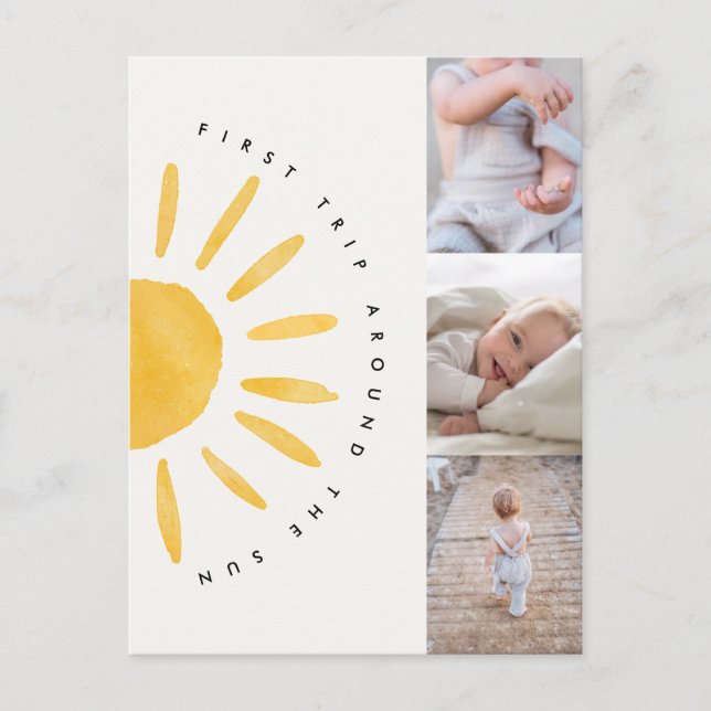 sunshine, 11 ruas de viagem ao redor do convite de (Frente)