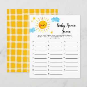 Sunshine Baby Name Game