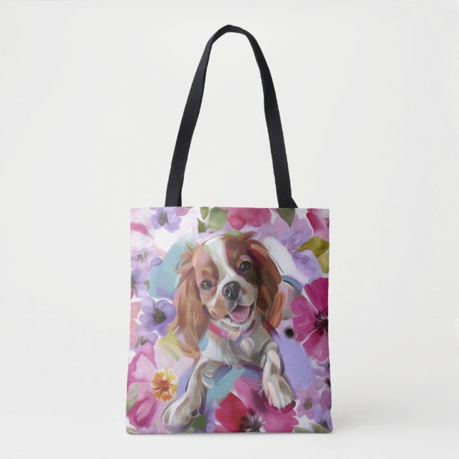 "Sunshine" blenheim cavalier art tote bag (Frente)