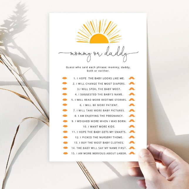 Sunshine Guess Quem Disse Que Era Mamãe Ou Jogo Pa (Criador carregado)