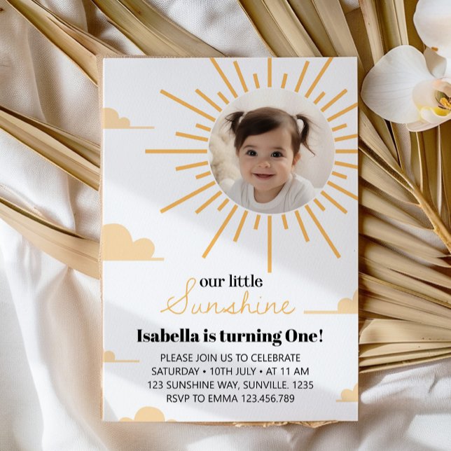 Sunshine Primeira Viagem Em Torno Do Convite Sun A (Criador carregado)