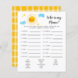 Sunshine Que É O Meu Jogo De Chá de fraldas