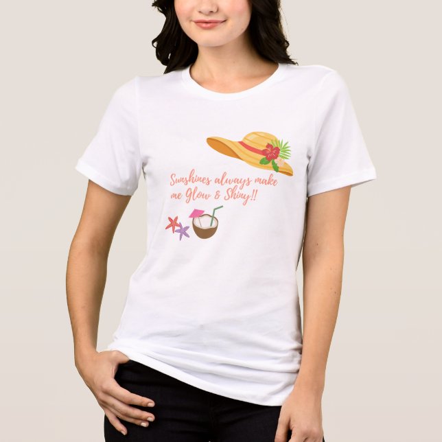 Sunshines Summer Hat T-Shirt (Frente)