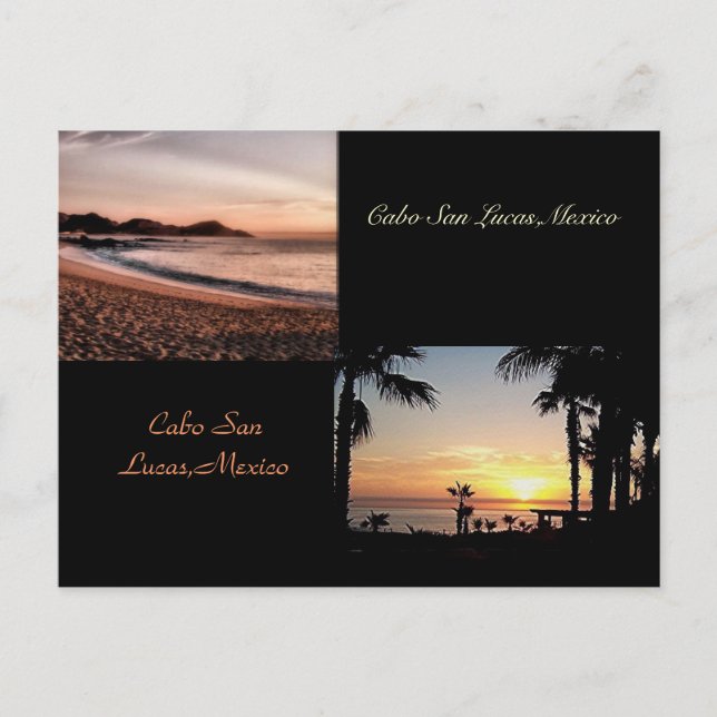 sunup, sundown cabo é um cartão postal bonito (Frente)