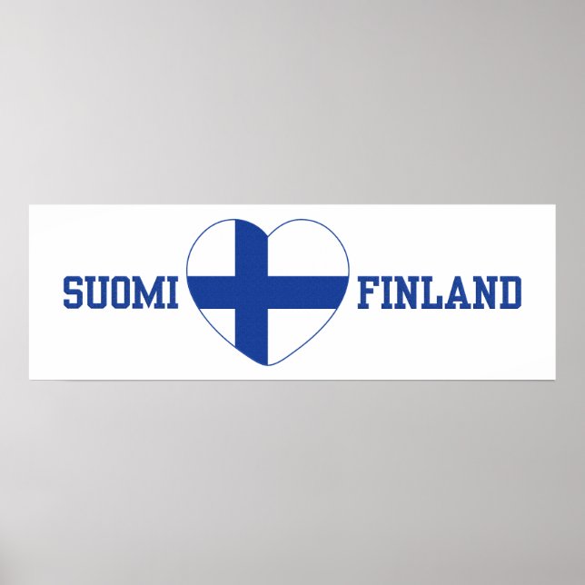 SUOMI FINLAND poster personalizado (Frente)