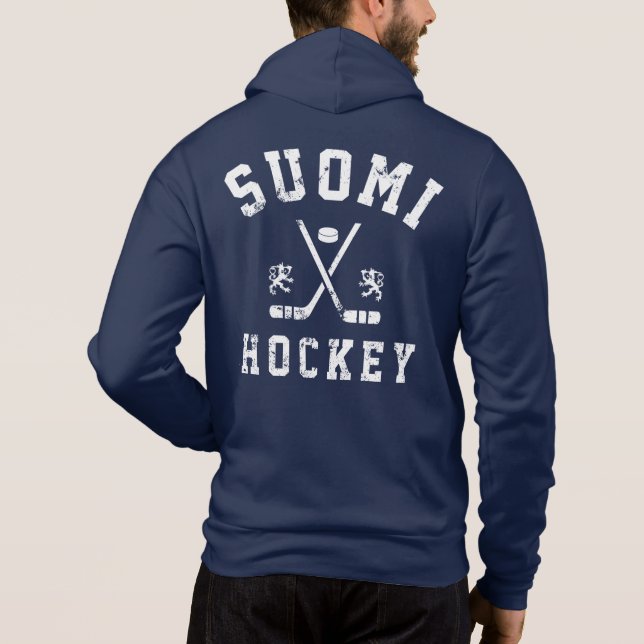 Suomi Ice Hockey  Moletom (Verso)