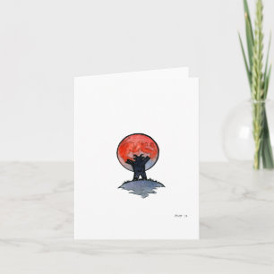 "Super Blue Blood Moon", cartão de saudação do vaz