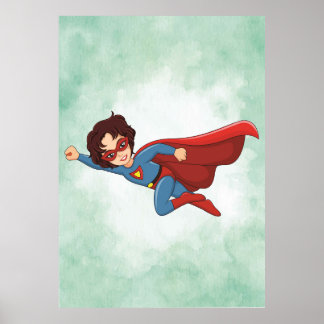 Super Boy Adventure Poster - Fábrica de Crianças D