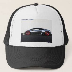 super carro esportivo em boné preto e branco