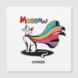 Super Cat Meeow - Rainbow Cape Pride Cat