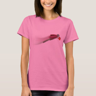 Super esquilo com camisa cardíaca