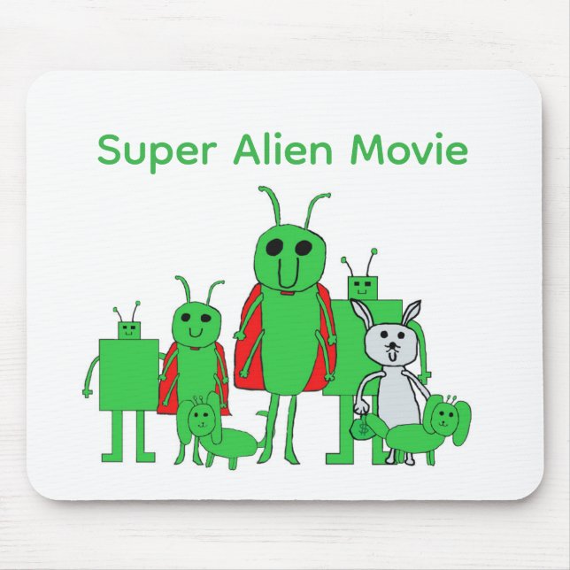 Super Filme Alien Mouse Pad Personagem Completo (Frente)