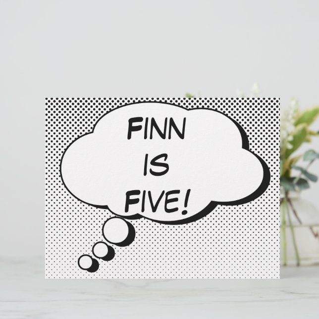 Super Herói Cômica Fala Design (Em pé/Frente)