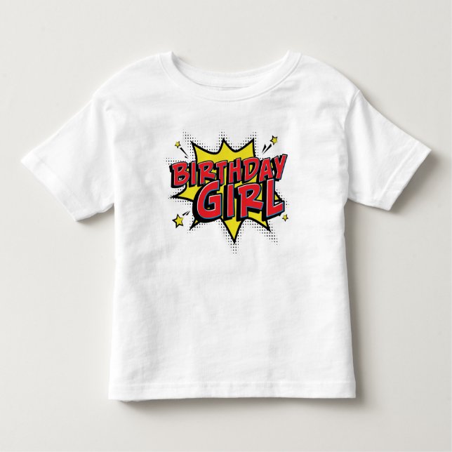Super Herói de Aniversário - Camiseta de Aniversár (Frente)