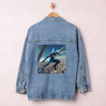 Super-herói futurista Denim Jaqueta