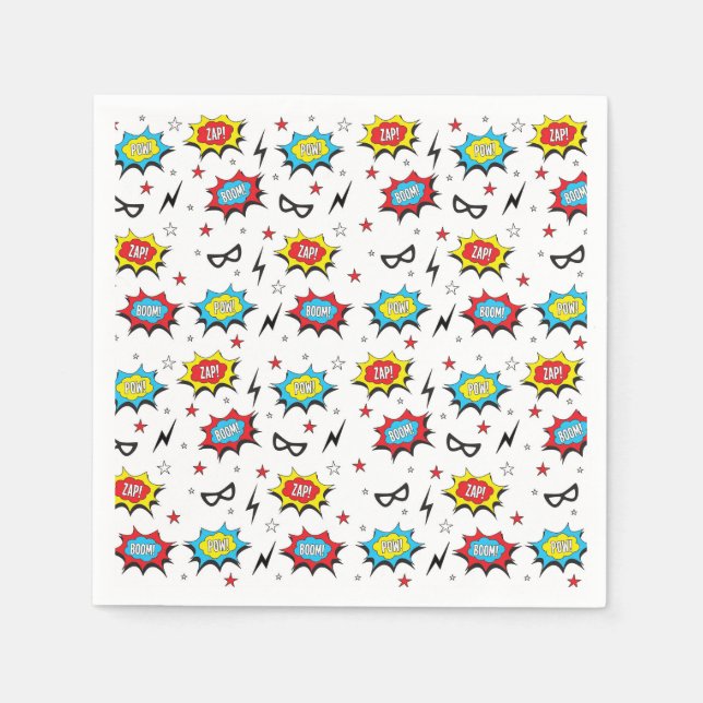 Super-herói guardanapos (Frente)