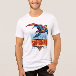 Super-homem com paisagem urbana