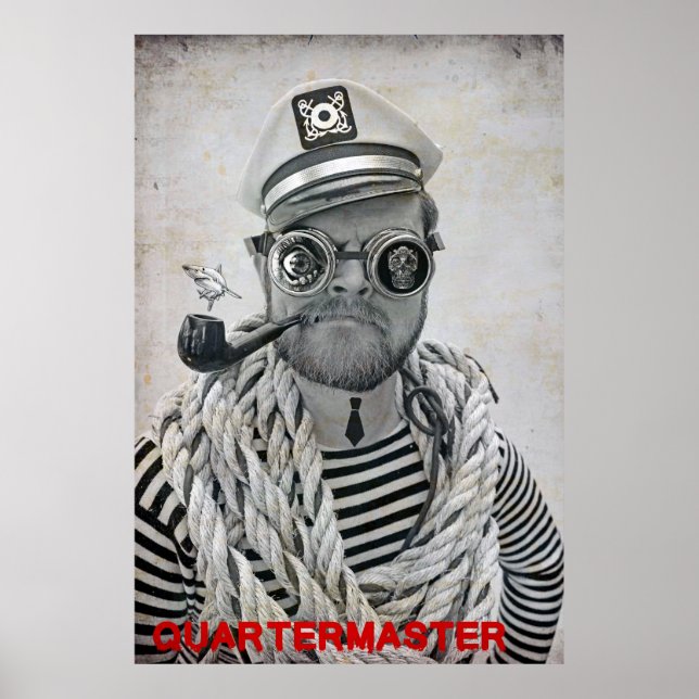 Super Legal Poster de Quartermaster pirata! (Frente)