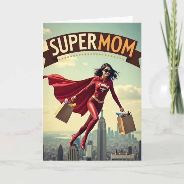 Super Mãe ao Resgate Cartão (Frente)