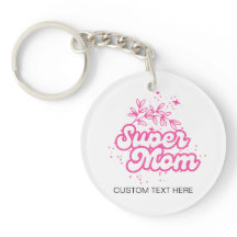 Super Mãe Chaveiro Personalizado - Presente Person