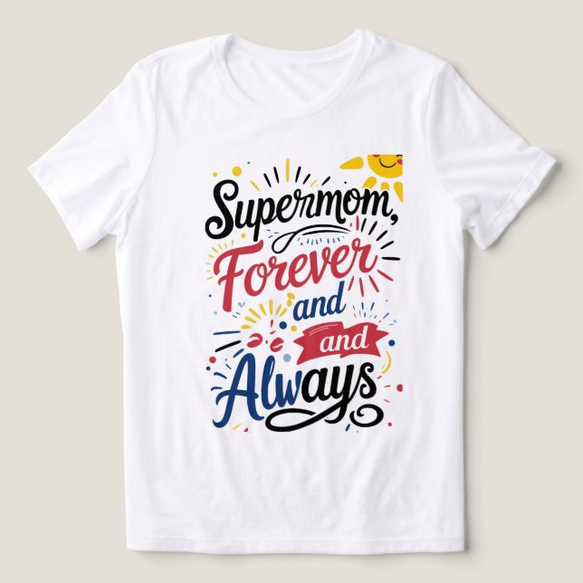 Super-mãe - para sempre (Design frontal)