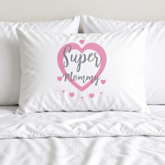 Super Mommy Personalized Best Mom Gift pillow case