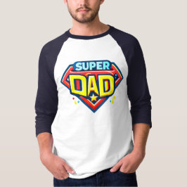 Super Pai - A Camiseta T Raglan Hero mais recente