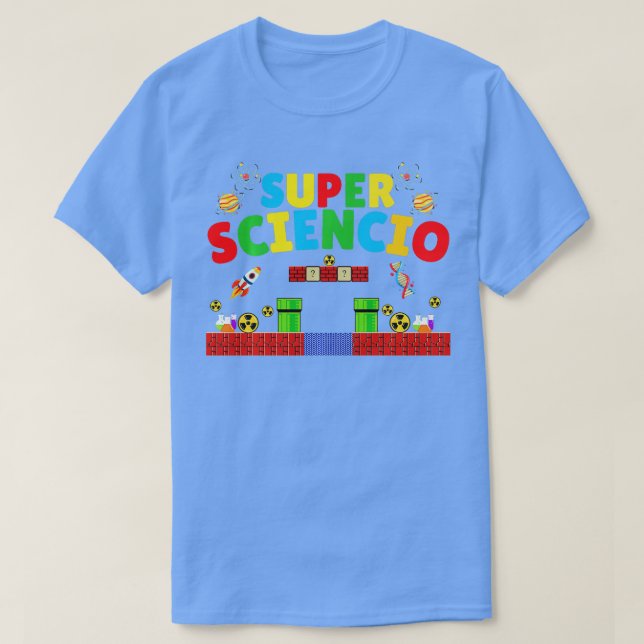Super Sciencio camisetas Engraçadas sobre Física d (Frente do Design)