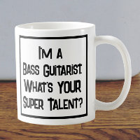 Super Talento de Baixo. Caneca de Café
