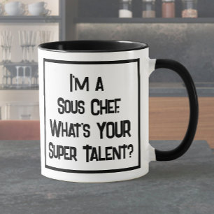 Super Talento de Sous Chef. Caneca de Café Duas Co