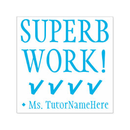 "SUPERB TRABALHO!" Carimbo de Borracha de Marcação