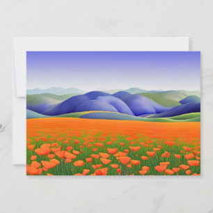 Superblooms Paisagem Surrealista de Papoulas