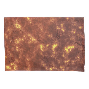 Superfície do planeta de lava quente vulcânica