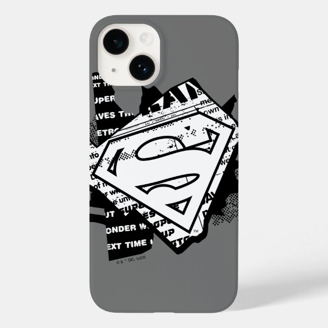 Supergirl Newsprint S-Shield (Verso)