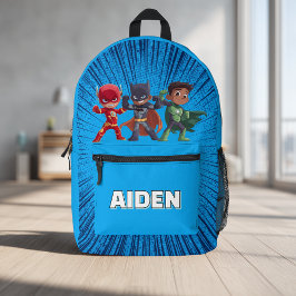 Superhero Personalised Backpack Custom Name Kids