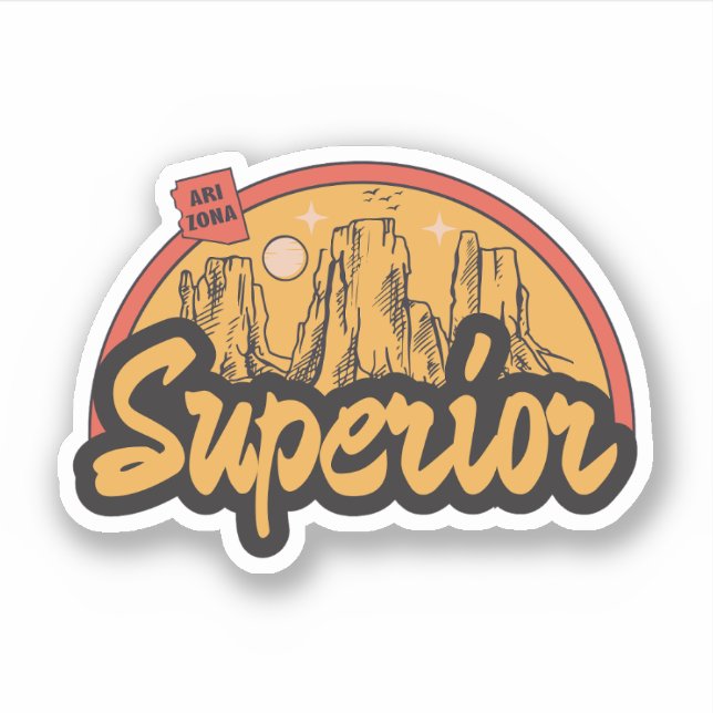 Superior, Arizona  Adesivo (Frente)
