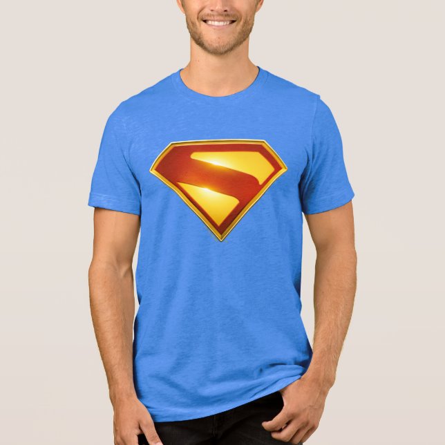 Superman Escudo Dourado Brilhante (Frente)
